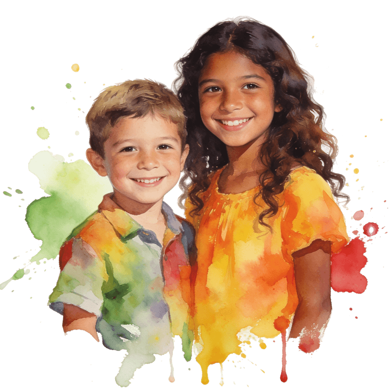 Children supported by the foundation